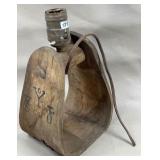 Wood Western Ranch Horse Stirrup Lamp