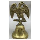 Brass Bell w/Perched Eagle Handle, 5'