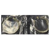 Avon Dancing Shimmer Gold Tone Hoop Earrings