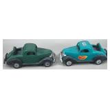 (2) Strombecker 1936 Ford Coupes, Plastic