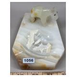 Pack Horse Alabaster Ashtray