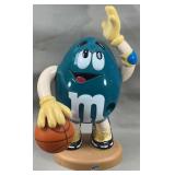 M&M's Candy Dispenser, Teal Blue Basketball Player