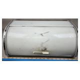 Roll-Top Metal w/Chrome Bread Box