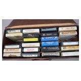 (22) Country 8-Track Tapes in Case