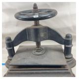 Antique Victorian Cast Iron Book Press