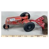 Arcade Pressed Steel Tractor & Slik Toy Harrow