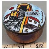 Copper w/Enamel Painted Valparaiso Trinket Box