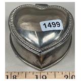 EP Zinc Heart Shape Trinket Box