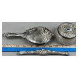 International Silver Co. Vanity Set; Brush, Powder