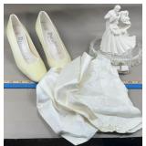 Dyeables Bridal Shoes, Silk Waistcoat & Cake Top