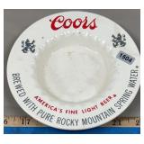 Ceramic Coors Light Ashtray