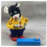 Marusan Smoking Papa Bear Tin Toy