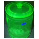 Uranium Glass 5.5' Provision Jar