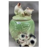 American Bisque Kittens on Yarn Ball Cookie Jar