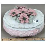 Capodimonte Style Porcelain Trinket Box