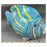 Blue Tropical Fish Cookie Jar