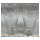 (2) Always Enjoy Coca-Cola Drinking Glasses