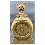Twin Winton 'Cookie Time' Mouse Clock Cookie Jar