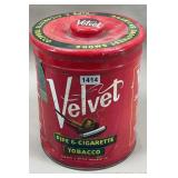 Velvet Lidded Tobacco Tin