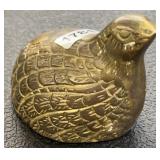 3' Brass Quail Paperweight