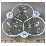 Fenton Moonstone 3-Part Divided 6' Dish