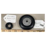 2 5/8' Doepke & 1 1/8' Firestone Rubber Tires