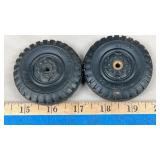(2) 2.5' Lumar Toy Vehicle Rubber Tires