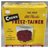 NOS Crown Freez-Tainers Plastic 16oz Storage