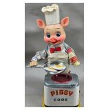 Yonezawa Piggy Cook 11' Tin Toy