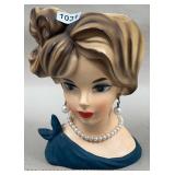 Napcoware C7293 Lady Head Vase