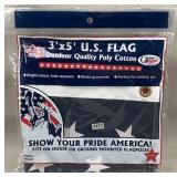 New Poly Cotton 3' x 5' American Flag