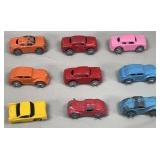 (8) Barclay Die Cast Micro Cars & (1) Plastic