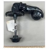 Cast Iron Black Enamel Hand & Ball Door Knocker
