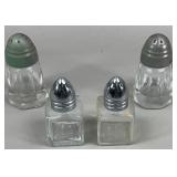 Hazel Atlas & Other Salt & Pepper Sets w/Metal