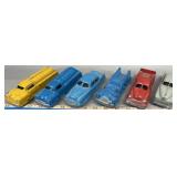 (6) Tootsie Toy 6' Pressed Steel Toy Vehicles