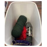 Wastebasket of Yarn & Embroidery Floss