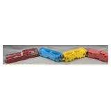 Auburn Rubber Co. Train Engine & (3) Cars