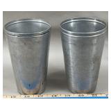 (2) Aluminum Metal Cups