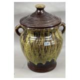 Drip Glaze Canister Cookie Jar