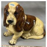 Ceramic Basset Hound Statue, #78/337