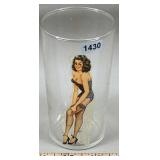 Federal Pin Up Girl Drinking Glass