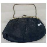 Mid Century Black Clutch Purse