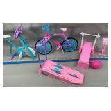 Barbie Bicycle, Treadmill & Workout Equipment