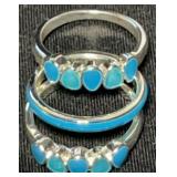Avon Fragrant Garden Stackable Ring Set Sz8