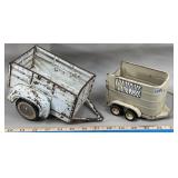 60's Tonka Step Side Stake Pressed Steel Trailer &