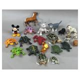 Small 1'-2' Animal Figurines; Turtles, Frogs &