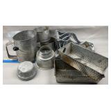 Galvanized Cups, Sifters, Press, Nut Grinder &