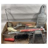 Primitive Kitchen Utensils, Toaster & Others