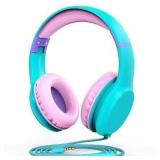 Fospower Wired Kids Headphones Over Ear With Mic