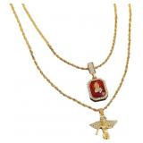 Little Angel Chain Alloy Pendant Necklace Jewelry